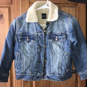 Gapkids✨ denim fleece jacket